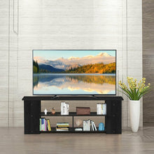 Load image into Gallery viewer, Wood Storage Cabinet TV Stand for TVs up to 50&quot;-Black
