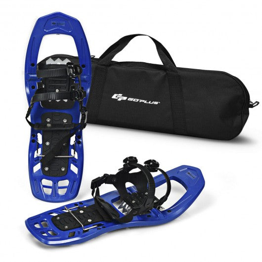 22 inch Lightweight All Terrain Snowshoes with Bag Anti-Slip-Blue