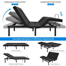 Load image into Gallery viewer, Adjustable Electric Bed Frame with Massage Remote Control
