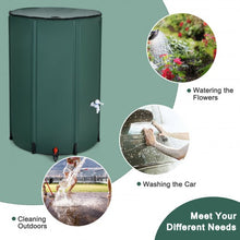 Load image into Gallery viewer, 100 Gallon Portable Rain Barrel Water Collector Tank with Spigot Filter
