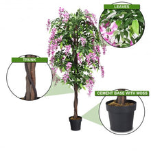 Load image into Gallery viewer, 6-Feet Artificial Wistera Silk Indoor-Outdoor Tree
