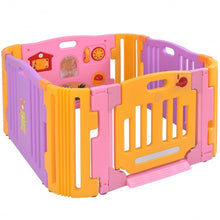 Load image into Gallery viewer, 4 Panel Safety Baby Center Playpen-Pink

