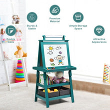 Load image into Gallery viewer, 3 in 1 Double-Sided Storage Art Easel-Green
