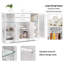 Load image into Gallery viewer, Buffet Storage Cabinet Console Cupboard with Glass Door
