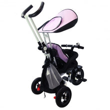 Load image into Gallery viewer, 4-in-1 Detachable Learning Baby Tricycle Stroller w/ Canopy Bag-Pink
