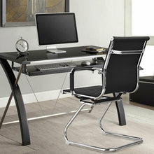 Load image into Gallery viewer, Set of 2 Office Guest Chairs Waiting Room Chairs -Black
