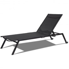 Load image into Gallery viewer, Outdoor Patio Height Adjustable Sling Armless Lounge Chaise
