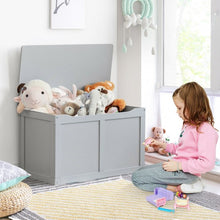 Load image into Gallery viewer, Safety Hinge Wooden Chest Organizer Toy Storage Box-Gray
