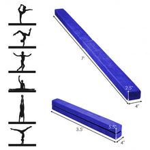 Load image into Gallery viewer, 7&#39; Sectional Gymnastics Floor Balance Beam-Blue
