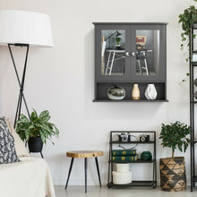 Load image into Gallery viewer, Bathroom Wall Mount Mirror Cabinet Organizer-Gray
