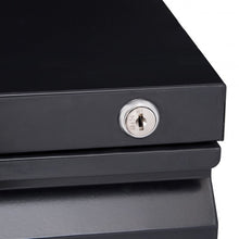 Load image into Gallery viewer, Metal Rolling Sliding Drawer A4 File Cabinet -Black
