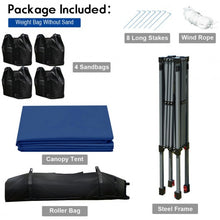 Load image into Gallery viewer, 8?x8&#39; Outdoor Pop up Canopy Tent  w/Roller Bag-Blue
