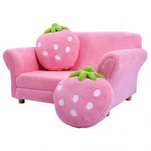 Load image into Gallery viewer, BL/PI Kids Strawberry Armrest Chair Sofa-Pink
