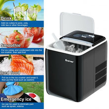 Load image into Gallery viewer, 44 lbs Portable Countertop Ice Maker Machine with Scoop-Black

