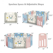 Load image into Gallery viewer, 14-Panel Foldable Baby Playpen Kids Activity Centre-Multicolor
