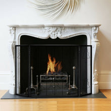 Load image into Gallery viewer, 3 Panel Folding Steel Fireplace Screen
