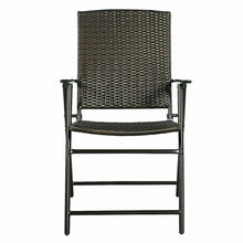 Load image into Gallery viewer, Set of 4 Rattan Folding Chair
