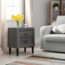 Load image into Gallery viewer, 2PCS Nightstand W/2 Drawer Multipurpose
