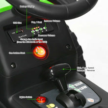 Load image into Gallery viewer, 12V Kids Ride On Tractor with Trailer Ground Loader-Green
