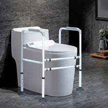Load image into Gallery viewer, Stand Alone Toilet Safety Rail with Adjustable Handrail Frame
