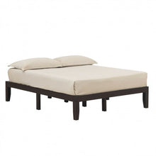 Load image into Gallery viewer, Queen Size 14&quot; Wooden Bed Mattress Frame-Brown
