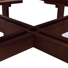 Load image into Gallery viewer, Patio 8 Seat Wood Picnic Dining Seat Bench Set
