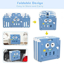 Load image into Gallery viewer, 14-Panel Foldable Baby Playpen Kids Activity Centre-Blue
