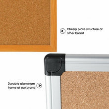 Load image into Gallery viewer, 1 or 3 Pack 24&quot; x 18&quot; Cork Board Set with 10 Thumb Tacks-1 Pack
