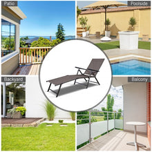 Load image into Gallery viewer, Adjustable outdoor patio pool chaise lounge
