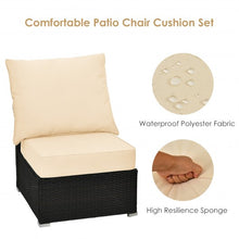 Load image into Gallery viewer, Deep Seat Chair Cushion Pads Set with Rope Belts for Indoor and Outdoor-White
