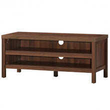 Load image into Gallery viewer, 3-Tier TV Stand Console Cabinet for TV&#39;s up to 45&quot; with Storage Shelves-Walnut
