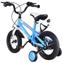 Load image into Gallery viewer, 16&quot; Children Boys &amp; GirlsFreestyle Bicycle w/ Training Wheels-Blue
