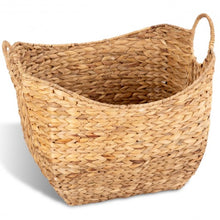 Load image into Gallery viewer, Large Woven Wicker Pattern Storage Handle Basket
