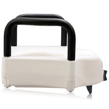 Load image into Gallery viewer, 5&quot; Medical Plastic Toilet Seat with Lock and Removable Armrests
