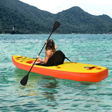 Load image into Gallery viewer, 10.8&#39;  Inflatable Kayak Set K1 1-Person Sit-On-Top Kayak with Oars-Yellow
