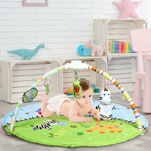 Baby Activity Educational Gym Play Mat with Hanging Toys