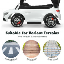 Load image into Gallery viewer, 3-in-1 Mercedes Benz Ride-on Toddler Sliding Car-White
