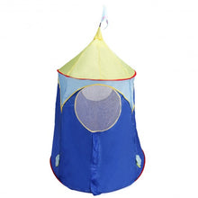 Load image into Gallery viewer, Blue Foldable Castle Kids Play Tent
