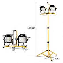 Load image into Gallery viewer, 200 W 20 000 lm LED Dual-Head Work Light with Stand

