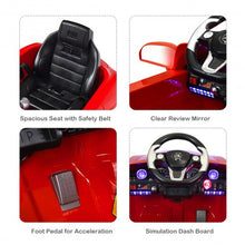 Load image into Gallery viewer, New Red Mercedes Benz sls r/c Mp3 Kids Ride on Car Electric Battery Toy-Red
