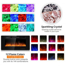Load image into Gallery viewer, 36&quot; Recessed Ultra Thin Wall Mounted Electric Fireplace
