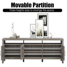 Load image into Gallery viewer, Storage TV Stand Entertainment Media Center for TV&#39;s up to 65&quot;-Gray

