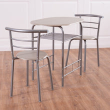 Load image into Gallery viewer, 3 pcs Home Kitchen Bistro Pub Dining Table 2 Chairs Set
