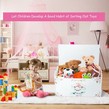Load image into Gallery viewer, Wooden Toy Box Storage with Seating Bench for Kids
