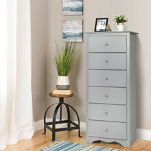 Load image into Gallery viewer, 6 Drawers Chest Dresser Clothes Storage Bedroom Furniture Cabinet-Gray
