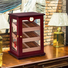 Load image into Gallery viewer, 150 Cigars Display Humidor Storage Cabinet with Hygrometer
