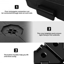 Load image into Gallery viewer, 4 Pcs Patio Cantilever Offset Umbrella Weights Base Plate Set
