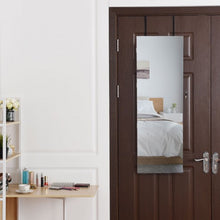 Load image into Gallery viewer, Lockable Storage Jewelry Cabinet with Frameless Mirror-Black
