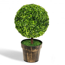 Load image into Gallery viewer, 2 PCS 24&quot; Artificial Boxwood Topiary Ball Tree
