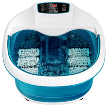 Load image into Gallery viewer, Foot Spa Tub with Bubbles and Electric Massage Rollers for Home Use-Blue
